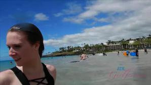 Ashley loves the snorkeling and you getting her off in the car.